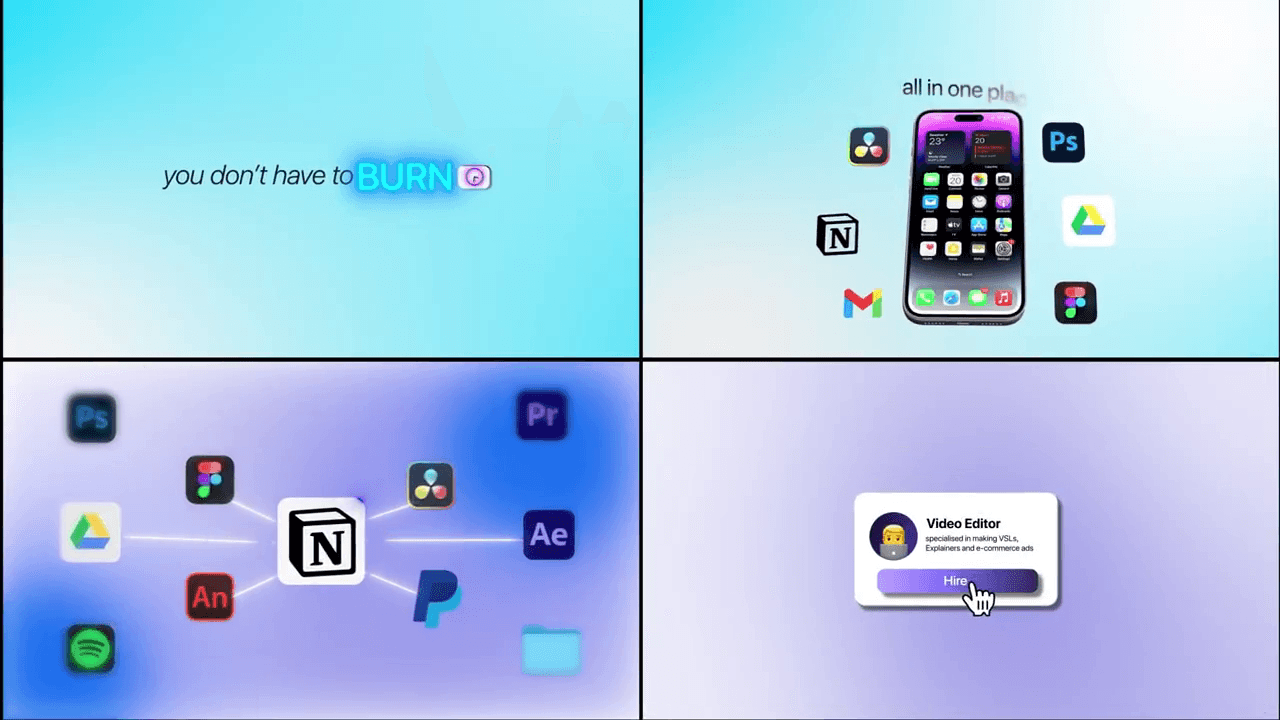 Modern Motion Graphics Promo Video (SaaS/Apps)